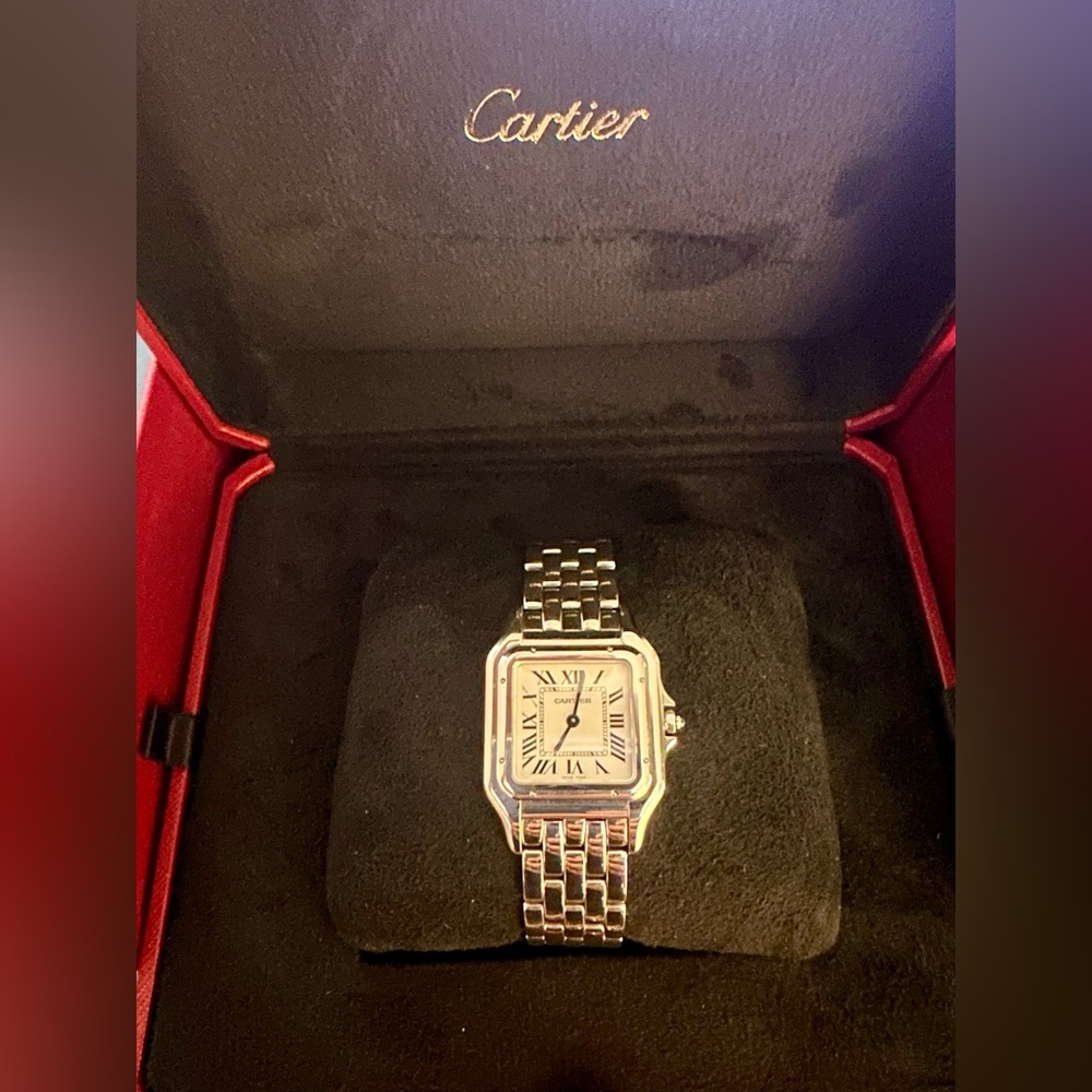 Panthere de Cartier Watch Medium Quartz Steel LIKE NEW